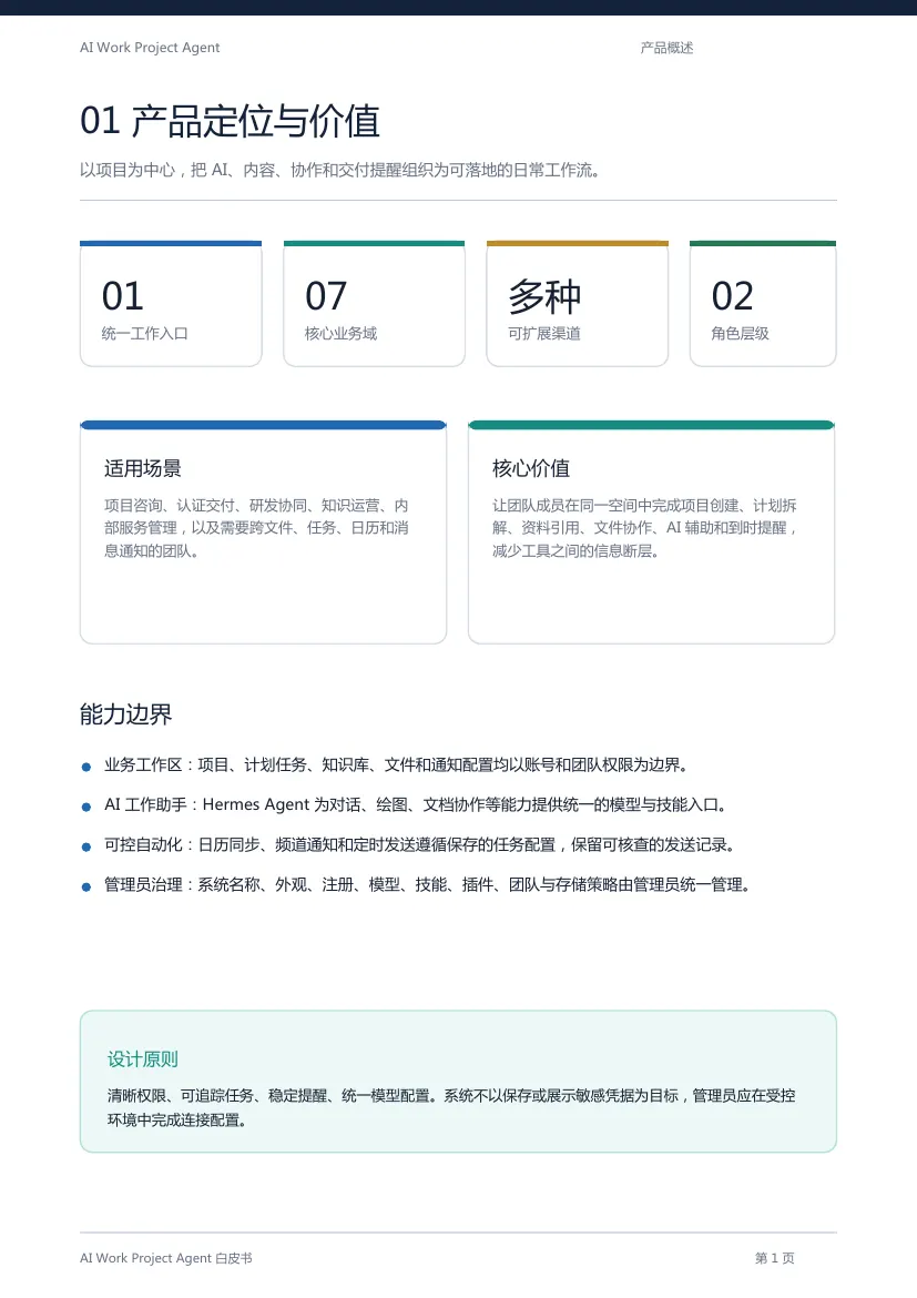 AI Work Project Agent 白皮书第 2 页